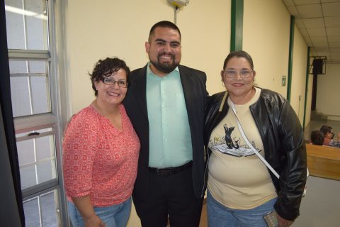 Cande Rojas, Miguel Vázquez y Rocío Prieto. 
