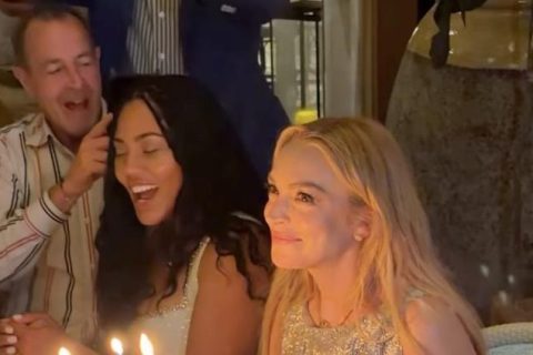 Lindsay reúne a su familia