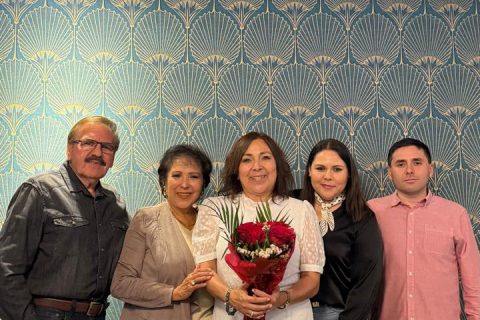 Alejandro Varo, Gloria García, Laura García, Carolina Varo y Alejandro Varo.