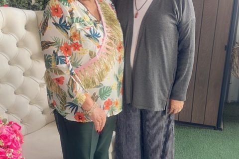 Lidia García y María Martha Vidal Espinoza.