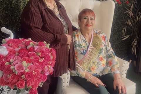 Mayra Meza Tostado y Lidia García.