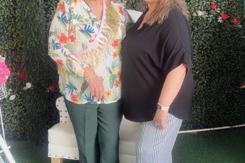 Lidia García y Sandra Sumuano.