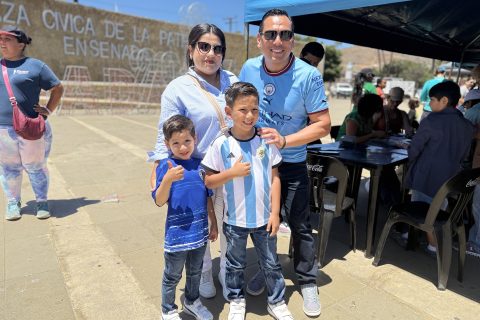 Ana de Preciado, José Carlos Preciado, Leo y Matías.