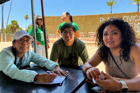 Rosario García, Erik Hernández y Yajaira Briseño.