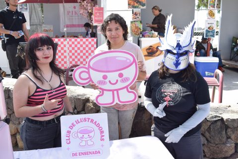 Peanut, Nanniras y Demetra, del Club de ilustradores de Ensenada.