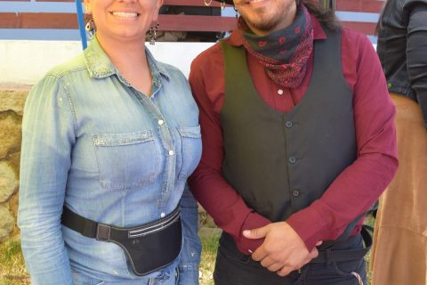 Grace Pozas y Aries Ferreyra. 