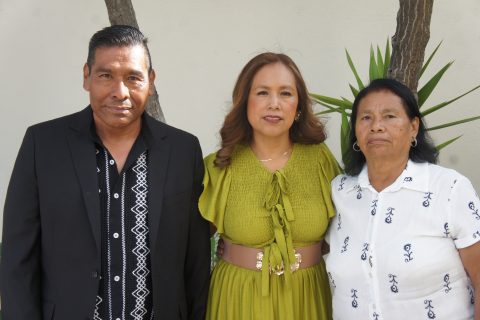 Felipe Francisco, Isabel Reyes y María del Carmen Flores.