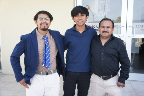 Valentín Ojeda, Humberto y Adolfo Silva.