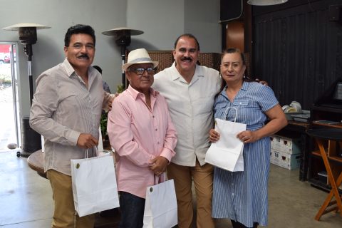 Vidal Arce, Rogelio Vázquez, Julio Medina y Socorro Cortés.