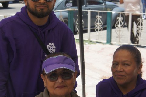 Ángel Solís, Silvia Salmón e Inés Solís.