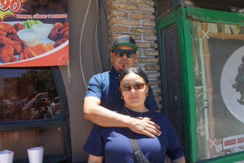 Cristian Marchán e Irma Flores.