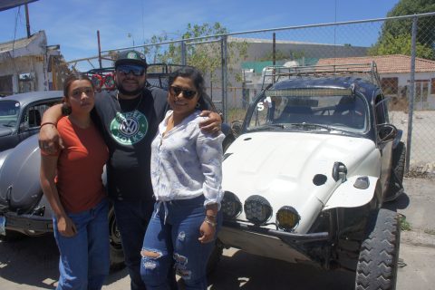 Alexa Fernández, Iván Coronel y Brenda Tornes.