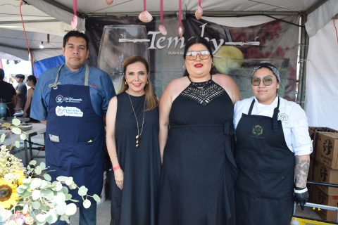 Román González, Elvira Romero, Bianca Moreno y Mitzy Rodríguez.