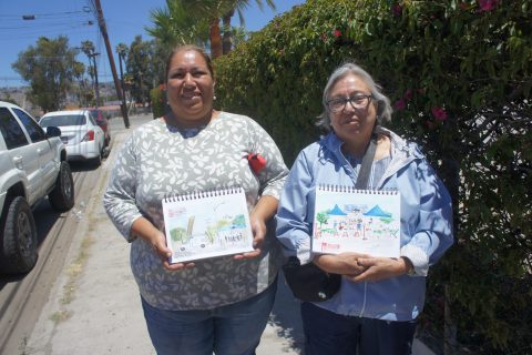 Violeta Castro y Margarita Ortiz.