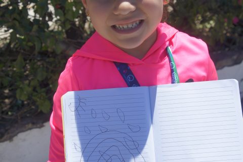 La pequeña Bianca también mostró su talento.