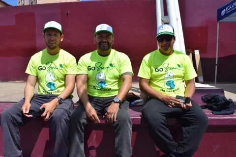 Jorge Romo, Oswaldo Ortiz y Abraham Morelos. 