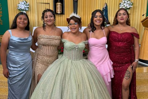 Wendy, Aimi, María, Melany y Ashley, las hermanas Nogueda Hidalgo. 