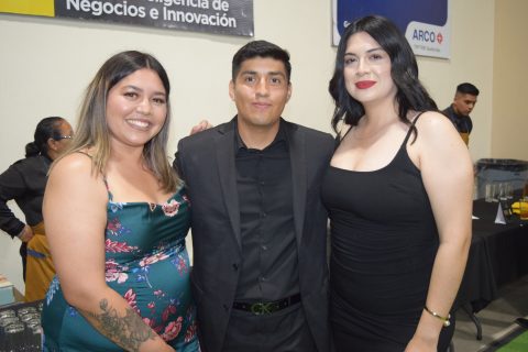 Osiris Millán, Ervey Rodríguez y Stephanie Álvarez.