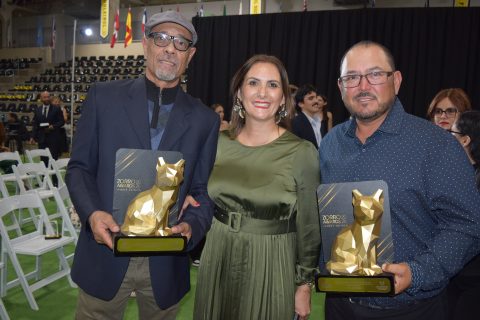 Alejandro Fernández, Janina Rubio y Francisco Fimbres. 