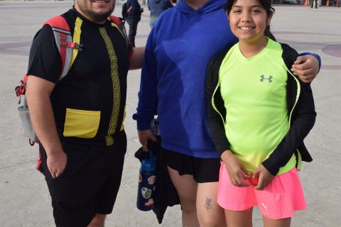 César Robles, Daniela Vargas y Grecia Hernández. 