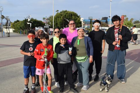 La familia Cambray disfrutó de la actividad deportiva.