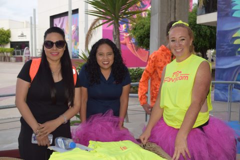 Las organizadoras de la carrera 5k estuvieron pendientes de cada detalle.