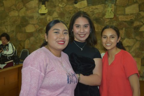 Yolotzin Urzúa, Elsa Barajas y Fátima Medrano. 