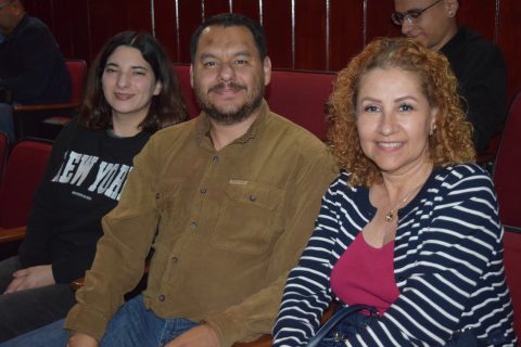 Elizabeth Padilla, Daniel Rodríguez e Isabel Macías.