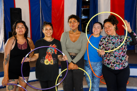 Jessica, Mariela, Yanín, Génesis y Libertad.