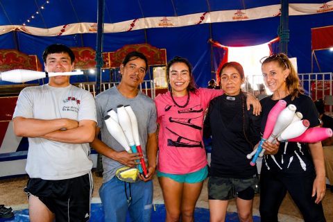 Nicolás, Javier, María José, Miranda y Erin.