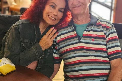 Georgina Astorga y John Colgar.
