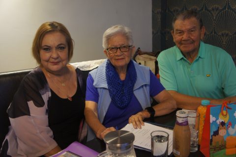 Alma Lecuona, Aurora Jiménez y Rafael Vázquez.