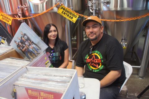 Angela Bello y Jorge Fonseca, de Tijuana Record Show.