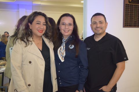 Loribelle Barba, Lisbhet Salido y Luis Sifuentes.