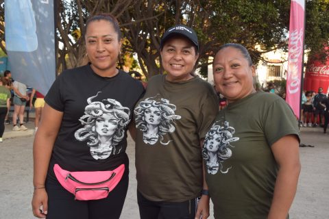 Lupita Sánchez, Mayra Zárate y Rosario Cid. 