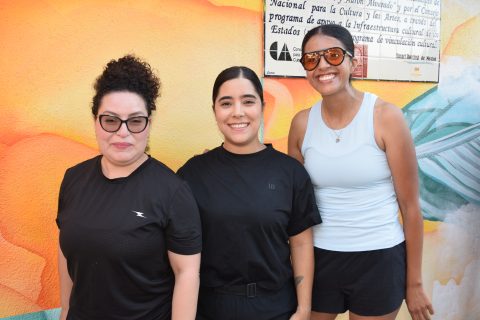 Bianca Vaca, Daniela Reyes y Abril Beltrán. 