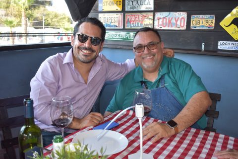 Hugo López y Roberto Burgos.