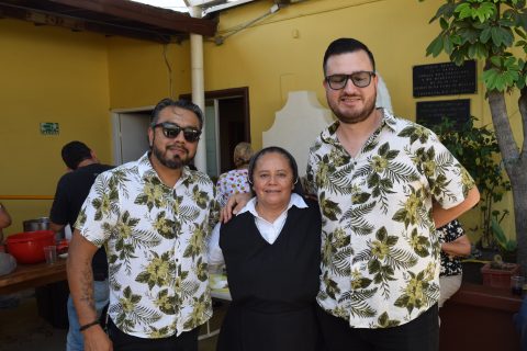 Axel Acosta, Gloria Estrella y Clemente González. 