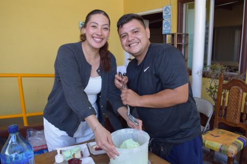 Sandy Pacheco y César Zambrano. 