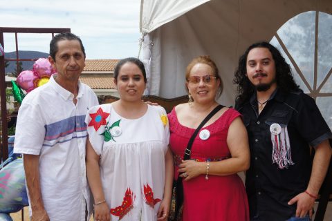 Joel Villavicencio, Pamela Villavicencio, Imelda Alvarado y Alonso Villavicencio.