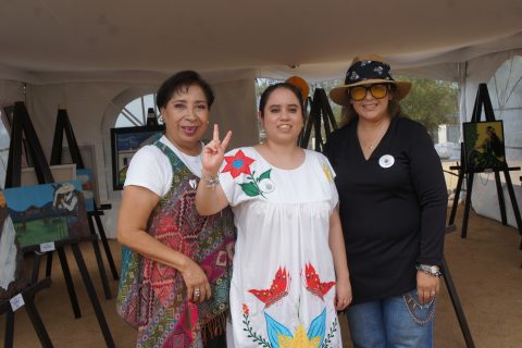 Esther Gutiérrez, Pamela Villavicencio y Patricia Zavala.