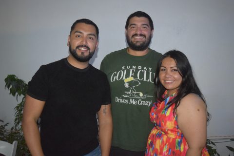Menny Razo, Fernando Núñez y Sara Del Toro. 