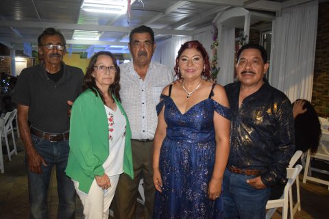 Javier Núñez, Evarista Salazar, Jesús Núñez, Juanita Núñez y Agustín López.