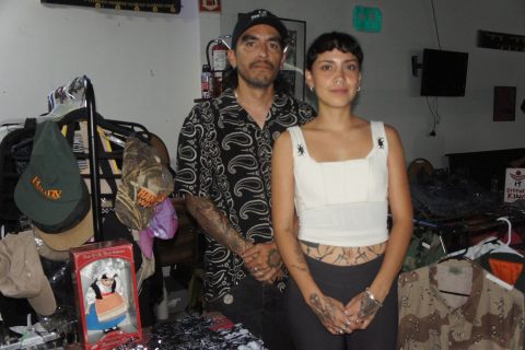 Óscar Gutiérrez y Poly.