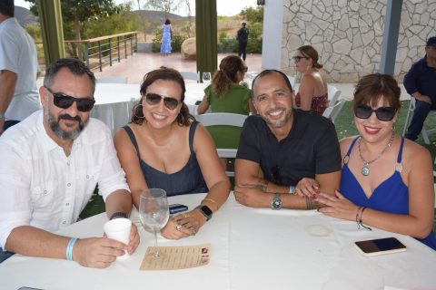 Iván Garin, Linda Salazar, Elmer Homero Salazar y Gaby de Salazar.