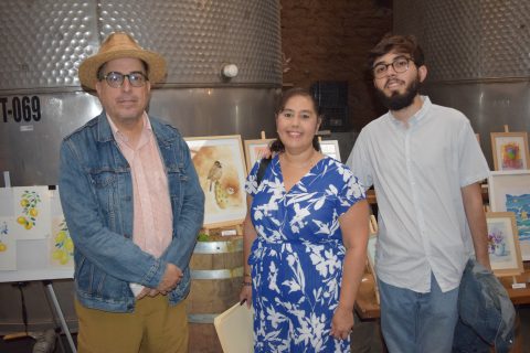 La familia Lazcano Caloca asistió a la exposición.