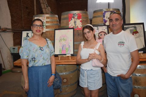 Nahara Sánchez, Sara Cobos e Israel Cobos. 