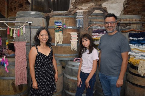 Yelni Cruz, Nicole y Sergio Águila. 