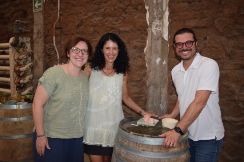 Aurélie Erard, Diana Robinson y Oscar Gaona. 
