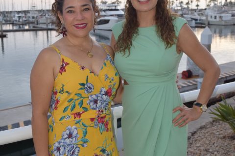 Paola Montes y Angie Meneces. 